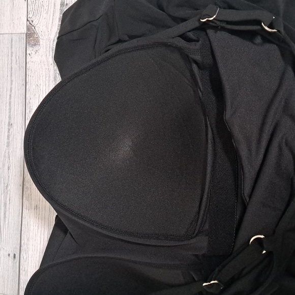 Aqua Green UPF 50 High Neck Swim Romper with Pockets One Piece Swimsuit - Picture 12 of 12